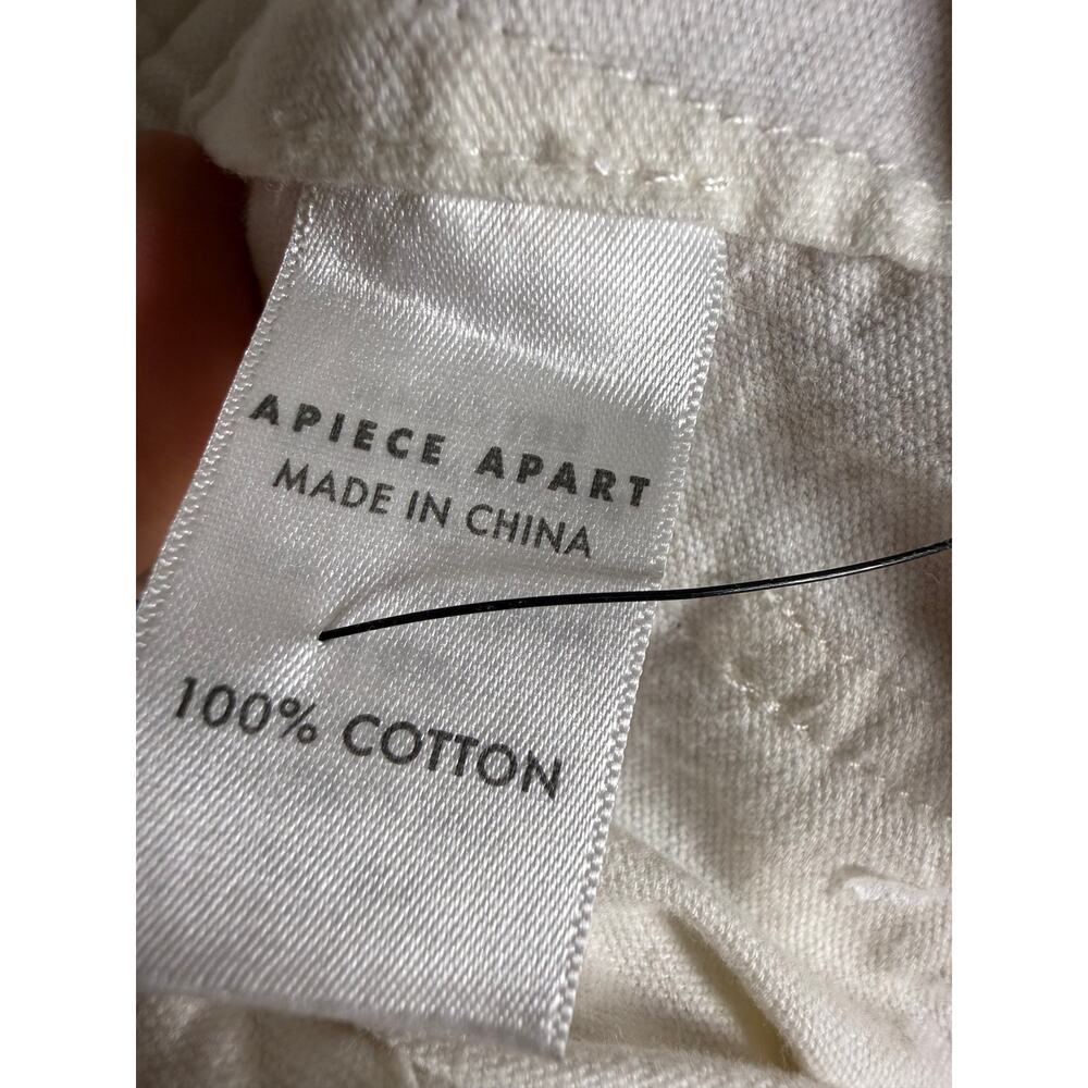 Apiece Apart Merida Pants in Cream Women's Sz. 0 - Picture 6 of 8